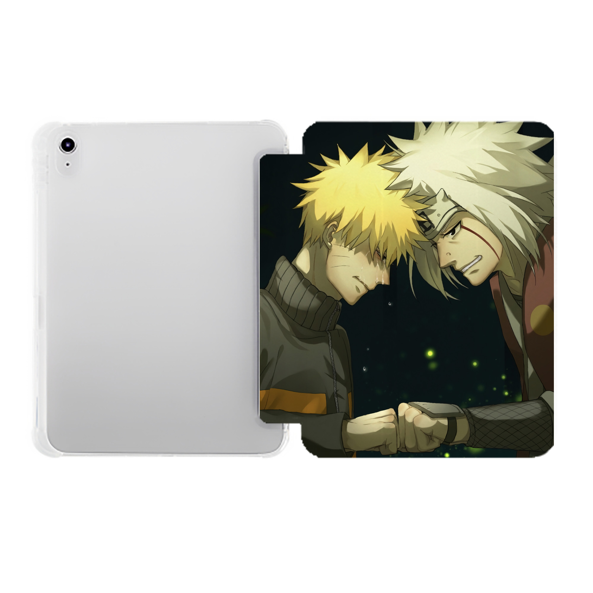 （画像用） NARUTO -ナルト- NARUTO -ナルト- 疾風伝 IPad ケース ペン収納付き 三つ折りスタンド PUレザー×シリコン 対応機種9.5/10.5/10.9インチ